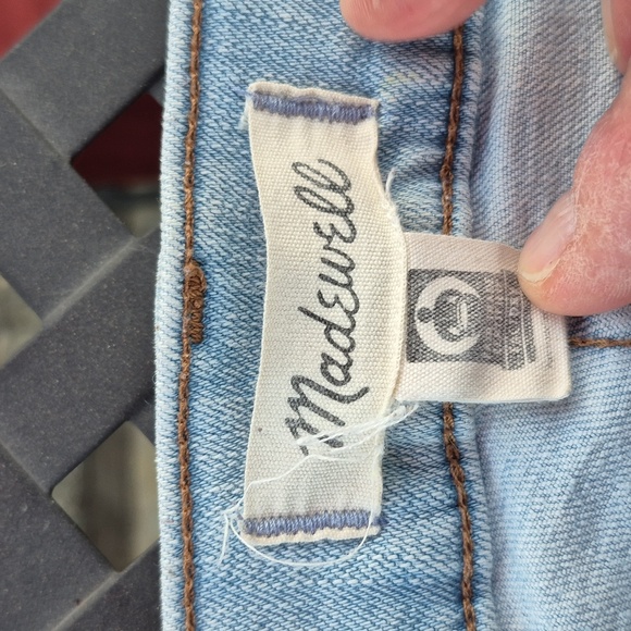 Madewell Stretch Jeans 27 Light Wash High Waist Skinny Distressed - Picture 9 of 11